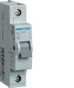 Intrerupator automat MC116A  Disjunctor 1P, 16A, 6kA, C, 1M