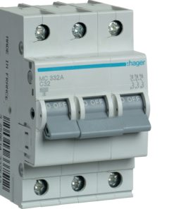 Intrerupator automat 3Р 32А 6 kA  C Hagher