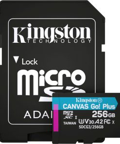 MicroSD Kingston 256GB  (Class 10) UHS-I (U3) + SD adapter