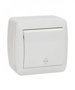 Întrerupător unitar cu indicator Elmos 10 A 230 V alb