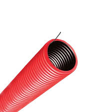 Tub gofrat 450N 50 mm roșu