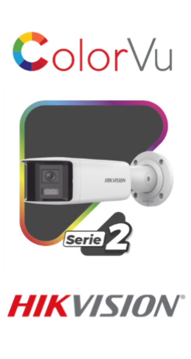 DS-2CD2T87G2P-LSU/SL IP Camera (ColorVu, Acusense Bullet Panoramic 8Mpx 4mm)