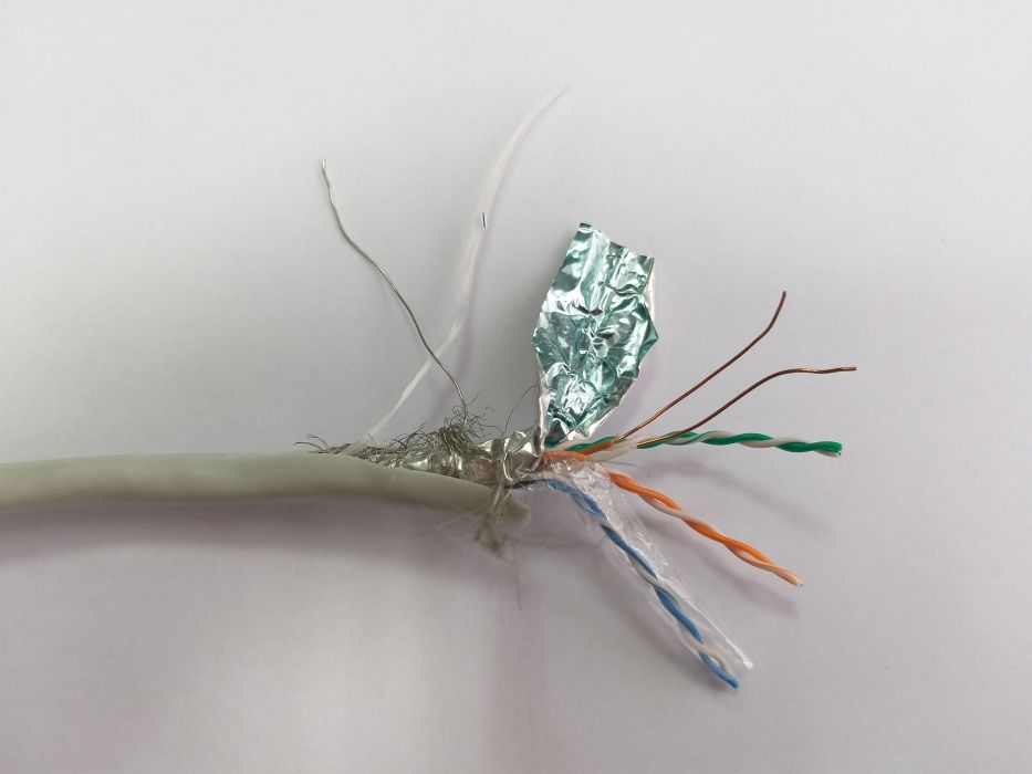 LSS Cablu FTP 4*2*0.5, cat.5e (solid) blue (экранированный)