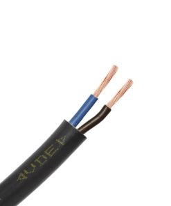 Fir electric H05VV-F 2 * 0.75 mm² negru cupru