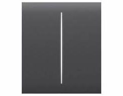 Ajax CenterButton (1-gang/2-way) [55] graphite