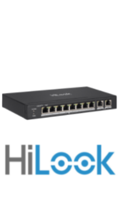 SWITCH POE HILOOK NS-0310P-60 8+2PORT