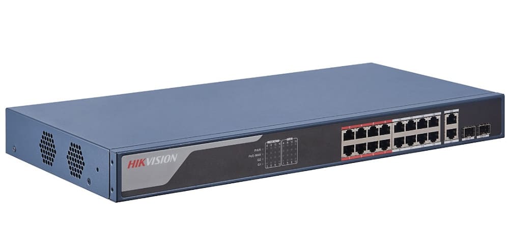 SWITCH SMART POE DS-3E1318P-EI (16port PoE Long Distance)