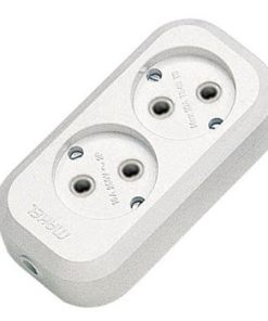 PRIZA EXTERIOARA 2LOCURI FARA PAMINTARE 10 A 250V  makel