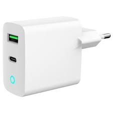 Charger Gembird TA-UC-PDQC20-01-W cu 2 porturi PD 20W, alb